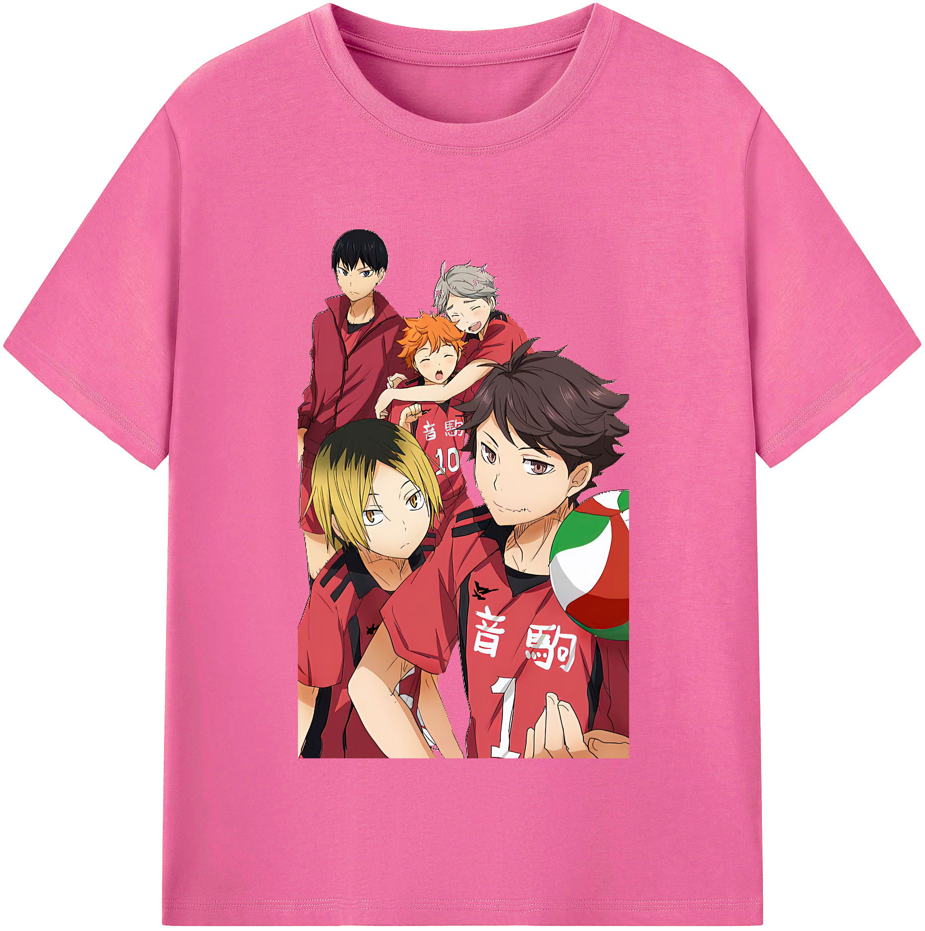 （画像用） ハイキュー!! Haikyu!! レディースカジュアルプリントTシャツ（綿100％）